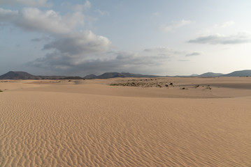 panorama island fuerteventura island in the desert