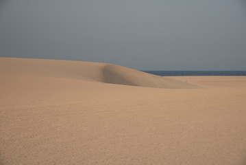 panorama island fuerteventura island in the desert