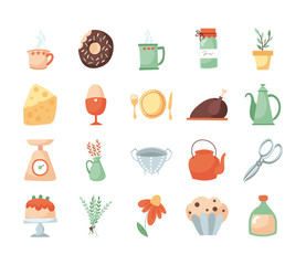 bundle of kitchen and cook icons