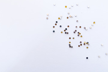 Fototapeta premium abstract white minimal background with sparkles dust