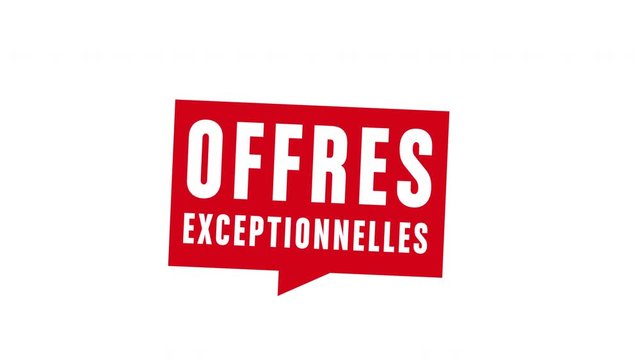 offres exceptionnelles- bonnes affaires, marketing vecteur animation