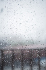 Rainy background, Rain drops on the window, Abstract textured wallpaper