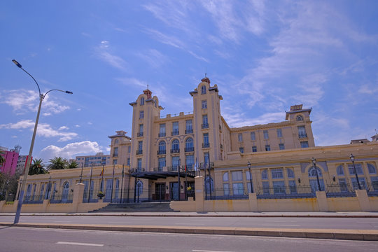 Mercosur Parliament Building Along The Bank Of Rio De La Plata, River Plate, Montevideo, Uruguay, South America