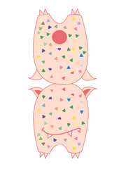 cute monster gift card