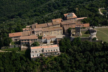 Obraz premium vista dall'alto di Populonia (toscana)
