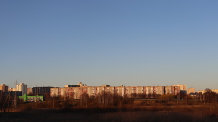 Obraz premium park spot with legendary Serebronx view in Minsk