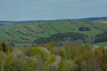 Fototapeta na wymiar Landschaft im Erzgebirge