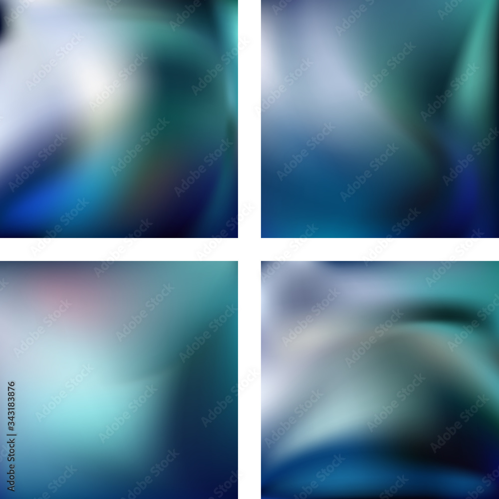 Poster set with abstract blurred backgrounds. vector illustration. modern geometrical backdrop. abstract te