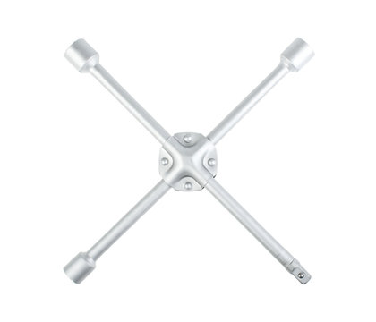 wheel wrench isolated on white background