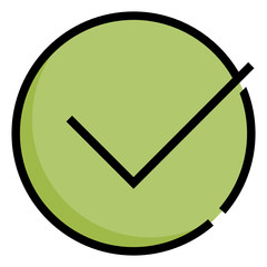 checklist icon user interface color line icon style