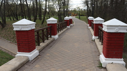 park bridge pathway in Belarus