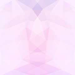 Obraz premium Geometric pattern, polygon triangles vector background in pastel pink tones. Illustration pattern
