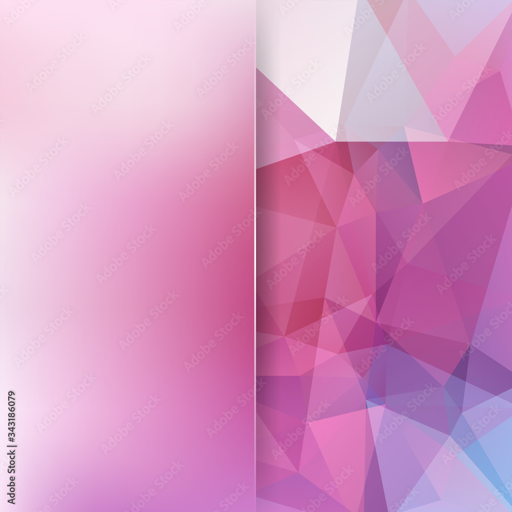 Aufkleber abstract mosaic background. blur background. triangle geometric background. design elements. vector 