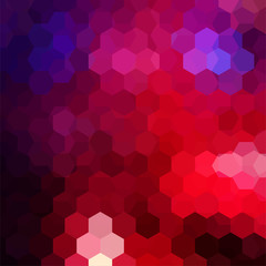 Background of red, purple geometric shapes. Mosaic pattern. Vector EPS 10. Vector illustration