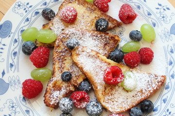 cake with fresh berries