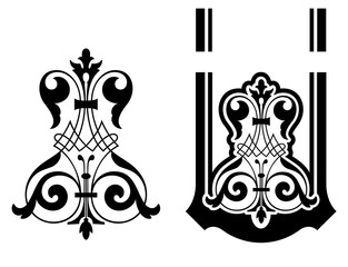 vintage frame design element