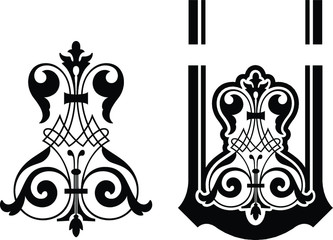 vintage frame design element