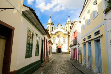 Fototapeta na wymiar Streets of São João del Rey, Brasil