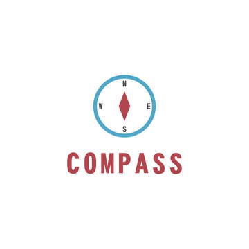 vector illustration compass icon flat design