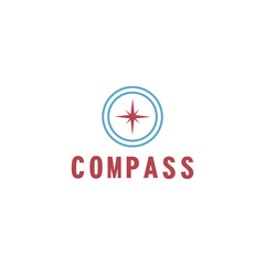 vector illustration compass icon flat design