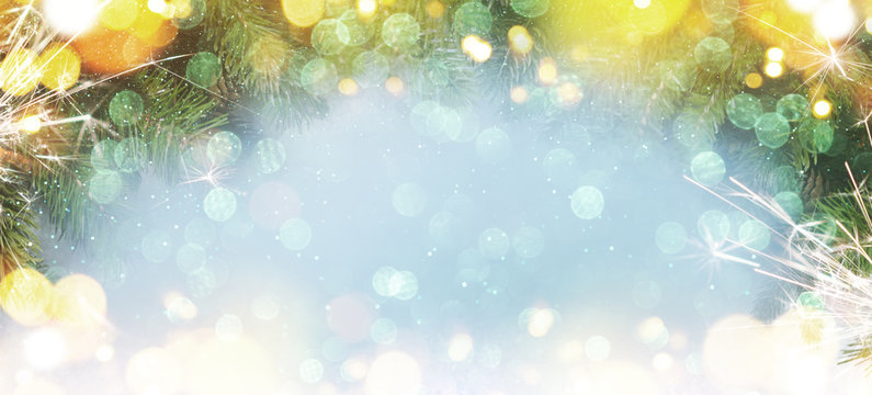 Christmas and New Year holiday background