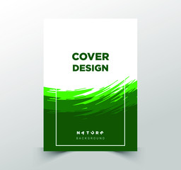Abstract cover design With 3D Texture Composition and gradient color combination. vector