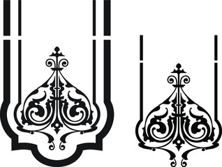 vector illustration of a set of decorative elements