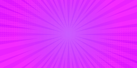 Vintage pop art background. Banner vector illustration