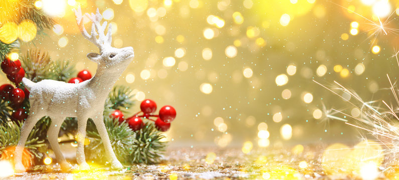 Christmas and New Year holiday background