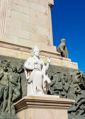 Obraz premium Jose Miguel Gomez Monument, Vedado, Havana, La Habana Province, Cuba