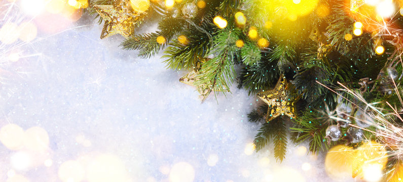 Christmas and New Year holiday background