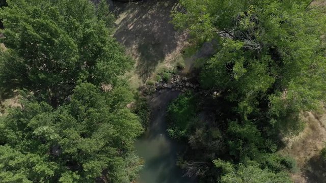 
bathroom in river