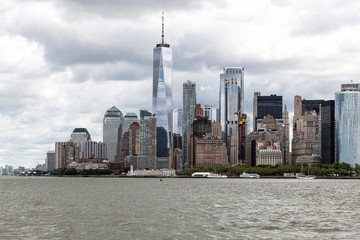 Fototapeta na wymiar Skyline New York City - View of Lower Manhattan 