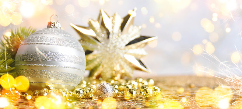 Christmas and New Year holiday background