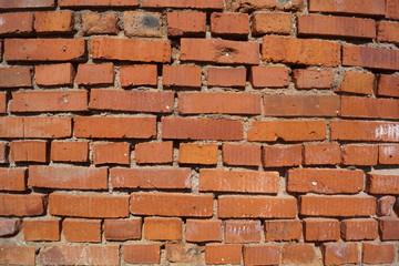 A brick wall close up wallundefined orange