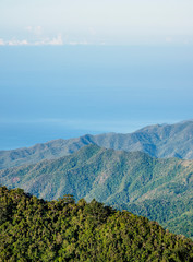 Landscape of Sierra Maestra, Granma Province, Cuba