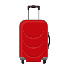 Suitcase vector icon.Cartoon vector icon isolated on white background suitcase.