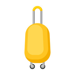Obraz premium Suitcase vector icon.Cartoon vector icon isolated on white background suitcase.