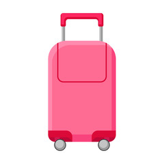 Suitcase vector icon.Cartoon vector icon isolated on white background suitcase.
