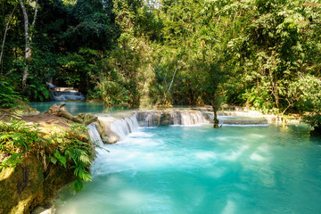 Kunag Si Waterfalls In Luang Prabang Laos 
