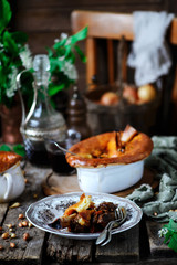 Lamb shank pies.style rustic. © zoryanchik