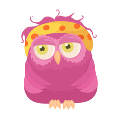 Owl vector icon.Cartoon vector icon isolated on white background owl.