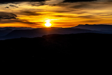 Valley of desolation sunset
