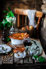 Lamb shank pies.style rustic.