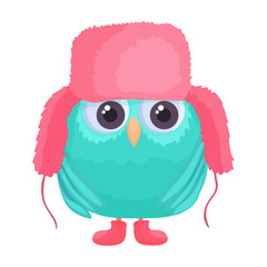 Owl vector icon.Cartoon vector icon isolated on white background owl.