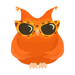 Owl vector icon.Cartoon vector icon isolated on white background owl.