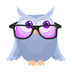 Owl vector icon.Cartoon vector icon isolated on white background owl.