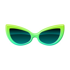 Sunglass vector icon.Cartoon vector icon isolated on white background sunglass.