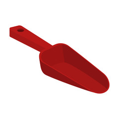 Scoop vector icon.Cartoon vector icon isolated on white background scoop.