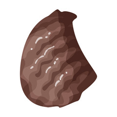 Oyster vector icon.Cartoon vector icon isolated on white background oyster.